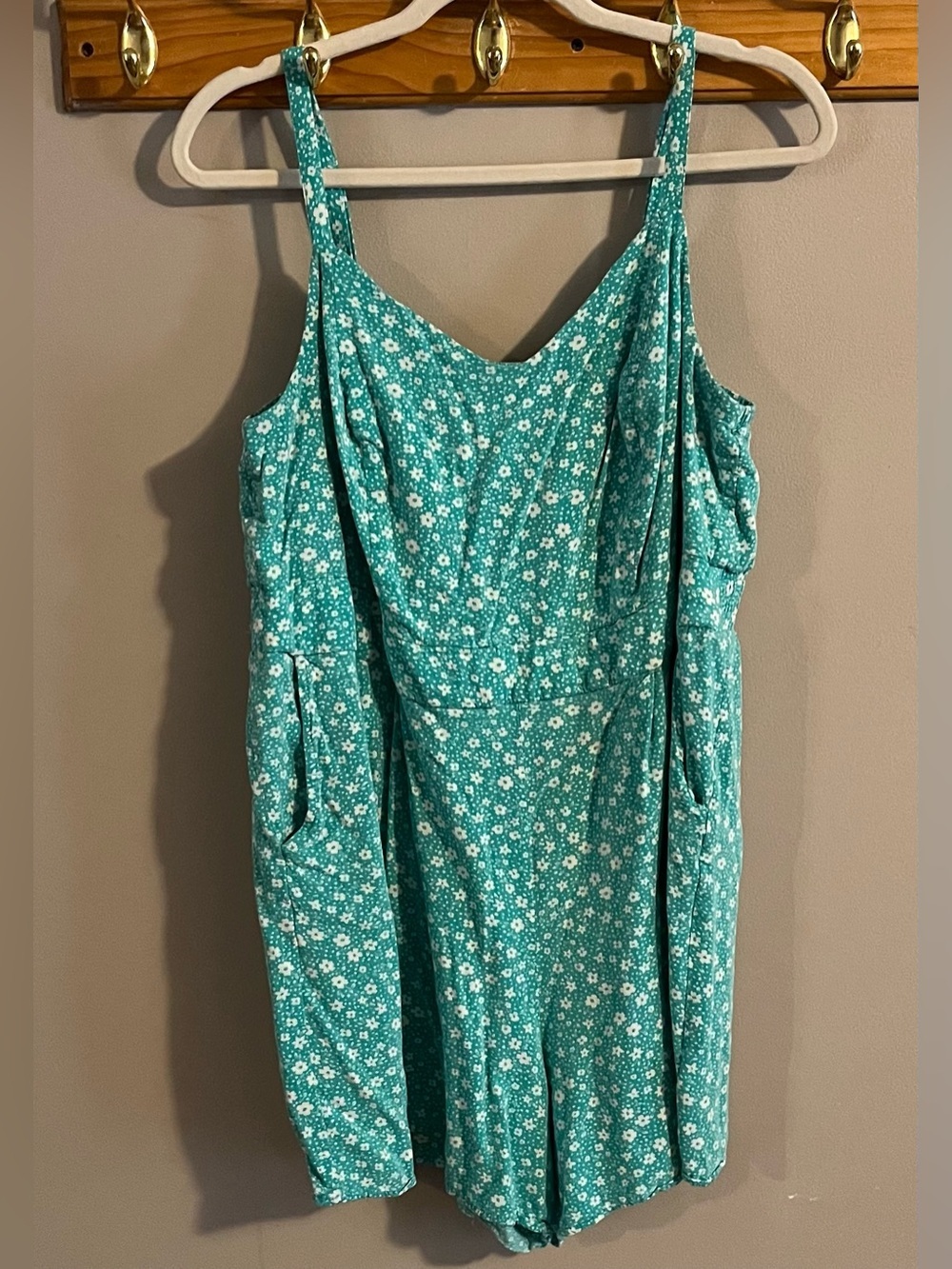torrid Teal Floral Romper